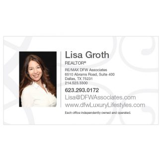 DFW White Business Card Option 1 - Front