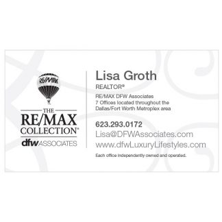 DFW White Business Card Option 3 - Front